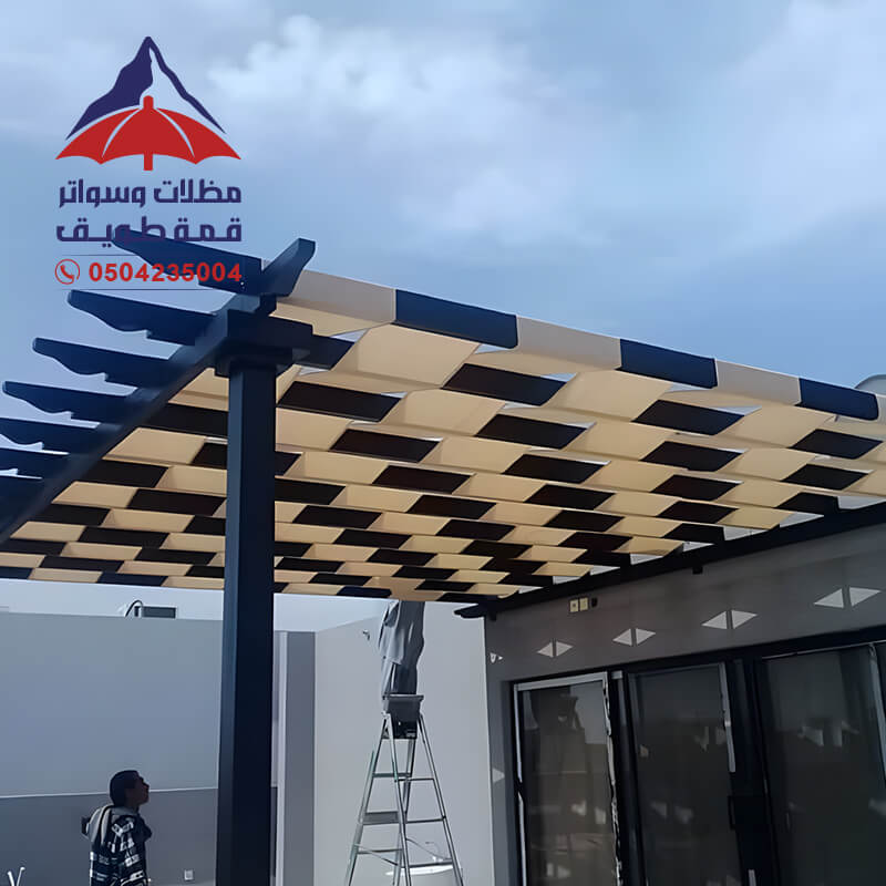 صور مظلات قماش مجدول