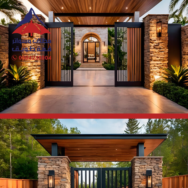 مظلات كلادنيج لواجهات الفلل والقصور